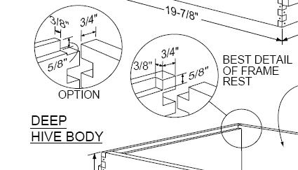 Langstroth Hive Frame Dimensions Build your own: bee hives and supers 